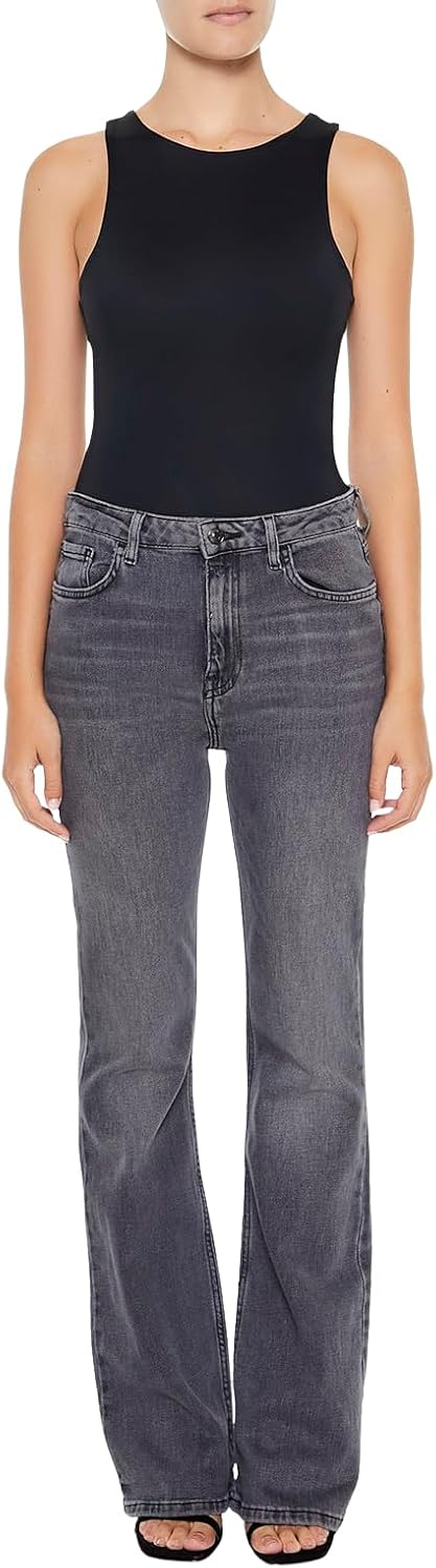 Forever 21 womens Contour Sculpt Sleeveless Fitted Bodysuit Small Black