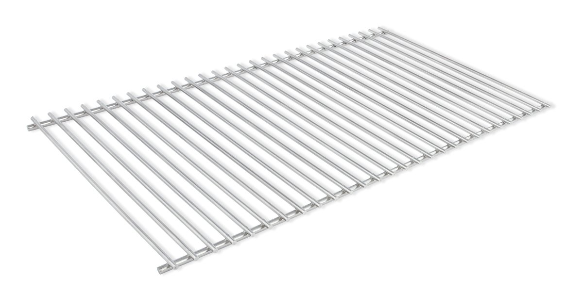DEOS Griglia in Acciaio Inox Europeo AISI 304 - Griglia Barbecue 55x33cm - Accorciabile per Barbecue e Forno - Griglia Girevole Ideale per Camino Legna e Barbecue Balcone - Diametro 7+5mm