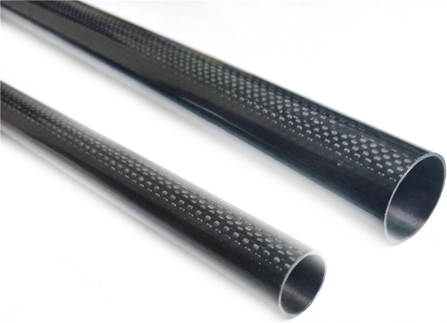1pc Carbon Fiber Tube 3K Length 500mm Diameter 10mm 12mm 14mm 16mm 18mm 22mm 24mm 26mm 28mm 30mm 32mm for RC Model Airplane(12mmx10mmx500mm)