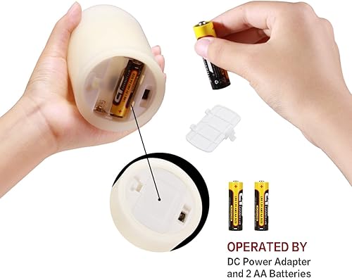 Miniatura 6 de flamecan Juego de 7 velas sin llama (3 pulgadas de profundidad x 3 pulgadas de alto, 3 pulgadas, 4 pulgadas, 4 pulgadas, 5 pulgadas, 6 pulgadas, 7