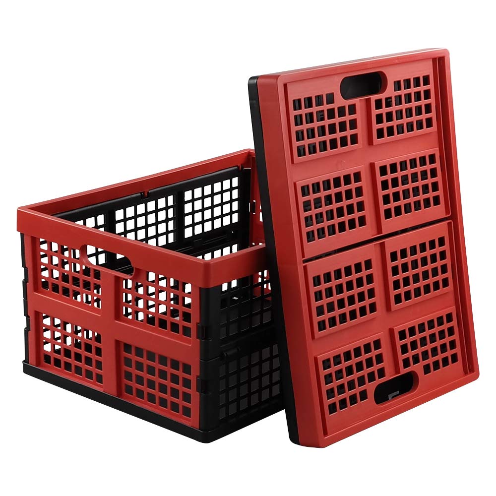 Hespapa Cassette Pieghevoli In Plastica, 35 L, 2 Confezioni