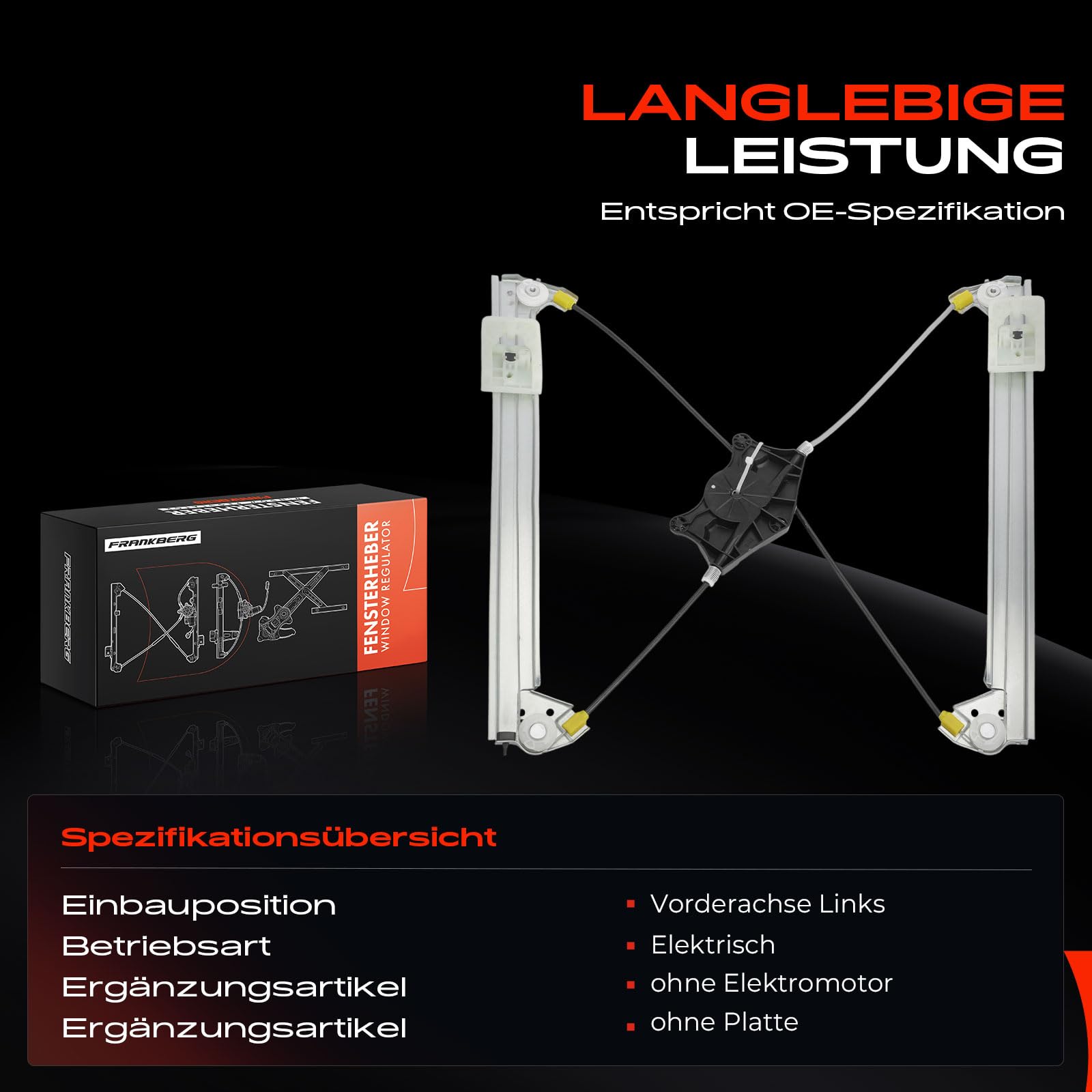 Frankberg Fensterheber Vorne Links 6V0837461