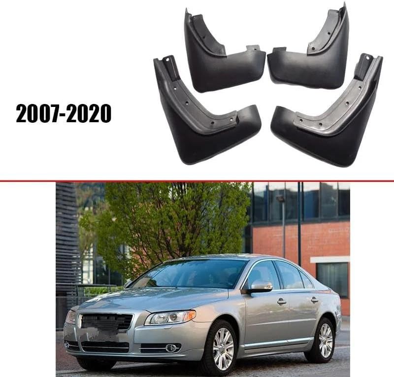 車のフェンダー 4 個フロントリアマッドガード ために ボルボ ために S80 2007-2020 マッドフラップフェンダー泥フラッ