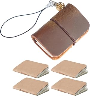 Cuaderno de bolsillo profesional de cuero versátil para escribir y dibujar a largo plazo