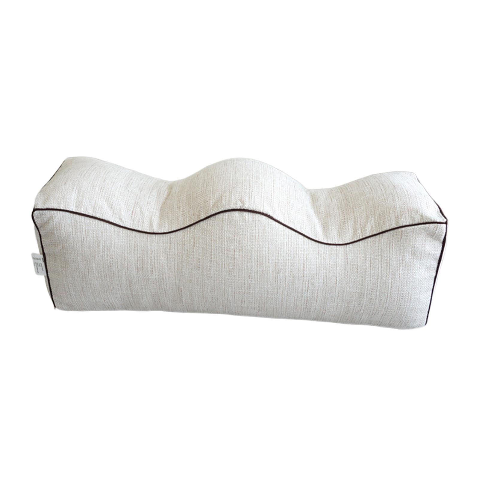 Oreiller jambe pour détente nuit et relaxation au lit coussin blanc en mousse à mémoire