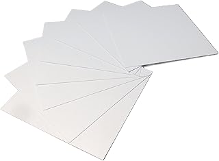 .060 High Impact PolyStyrene Plastic Sheet - 8 pack - 12 x 12" White, Smooth, 1/16th thick HIPS / PolyStyrene