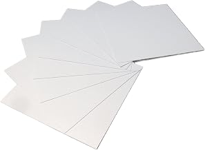 .060 High Impact PolyStyrene Plastic Sheet - 8 pack - 12 x 12" White, Smooth, 1/16th thick HIPS / PolyStyrene