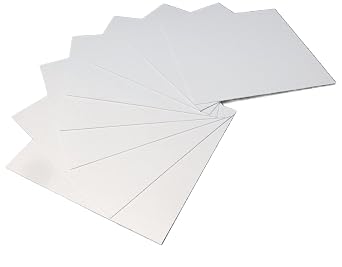 PolyStyrene Sheets - 8 pack, .060 x 12 x 12" White, Ultra-Smooth, 100% Virgin, High Impact PolyStyrene