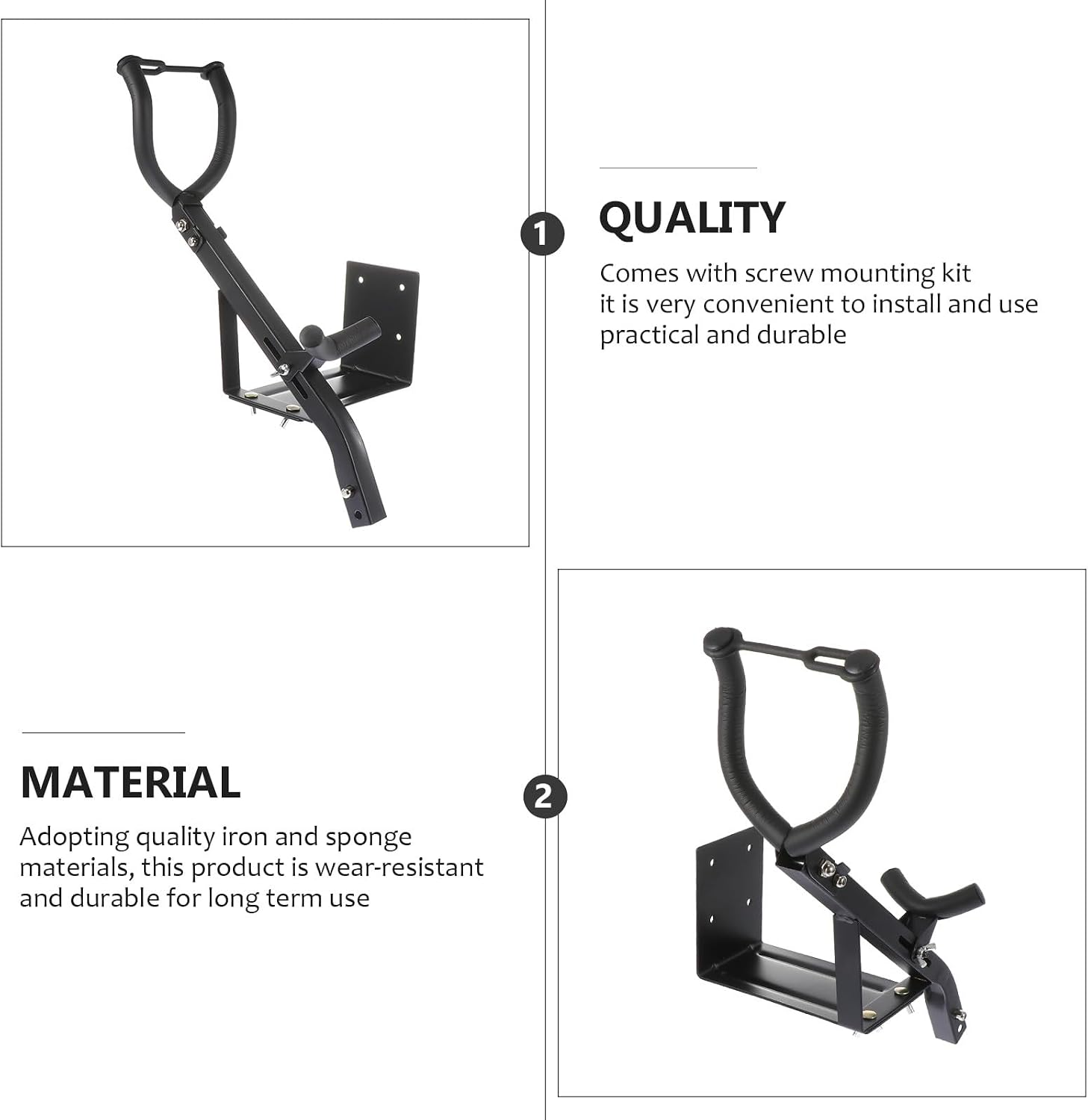 Wall Mount Tenor Alto Saxophone Stand Holder Black Sturdy Sax Storage Rack Support Accessory for Musical Instruments