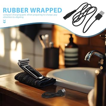 Power Charging Cable for Electric Razor Black Cord Small Electric Razor