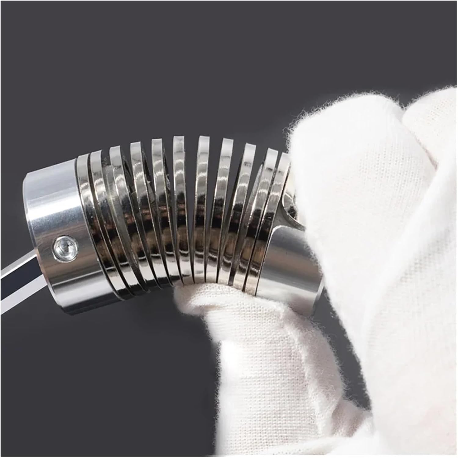 Spring Coupling Aluminum Alloy D16L25 Elastic is Used for servo Motor Screw Rod Shaft Connector 3D Printer CNC(6.35X6.35)