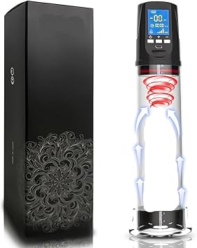 Automatic Suction Vacuum Pump Training Device, Air Pressure Increase Size Electric Massager, Silicone Pocket Cylinder 2 Sucking Modes Stretcher for Men C5TU7