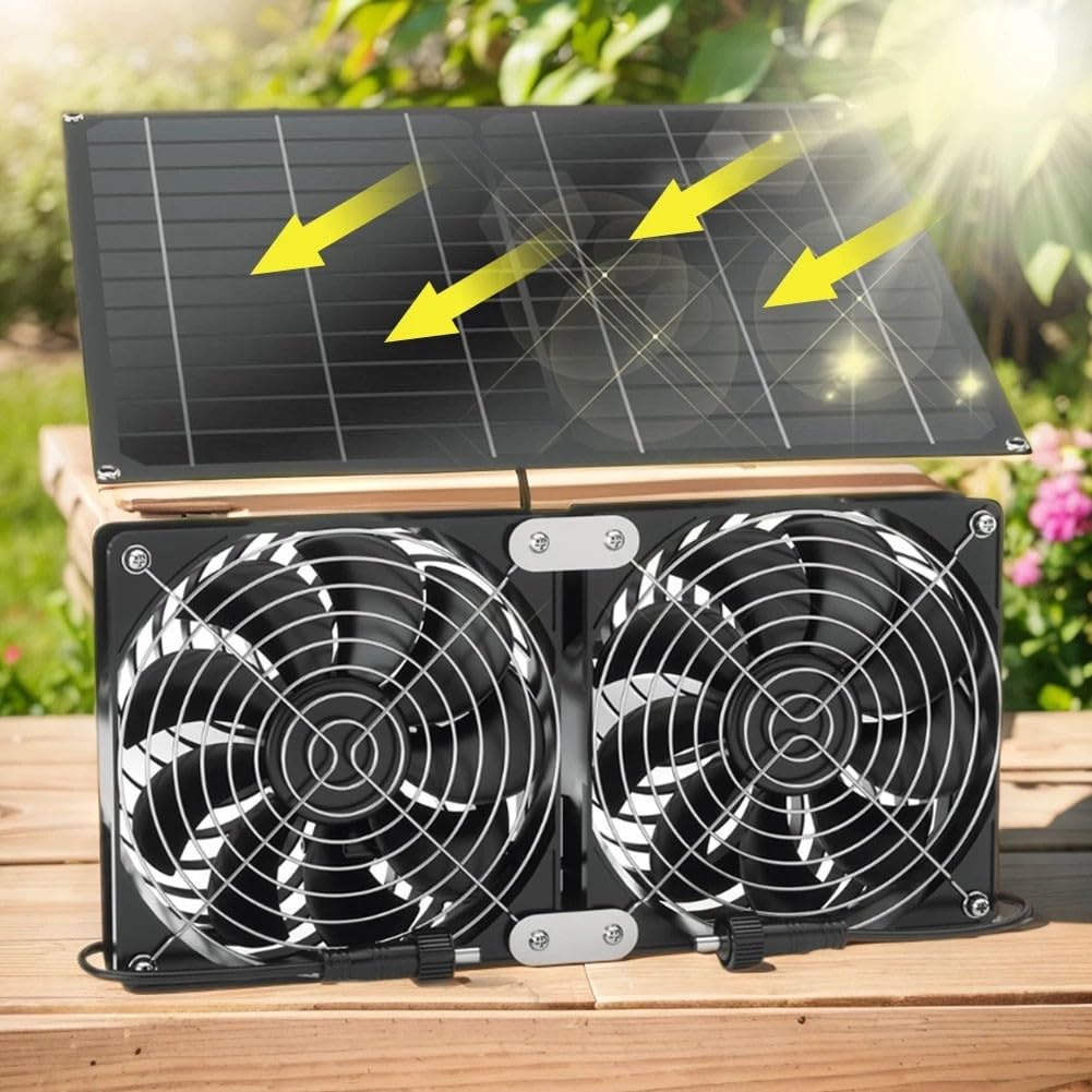 Kit Ventilazione Pollaio 15W Due Ventole Silicio