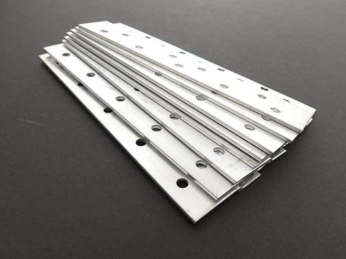 Miniatura 3 de Tech Team #735 - Juego de colgadores de barra en Z de 6 pulgadas, 4 pares de tacos franceses de aluminio con nivel y herrajes, montaje seguro para