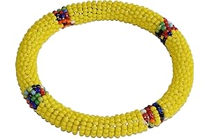 Tembo Crafts Africa Yellow Bead Bracelet