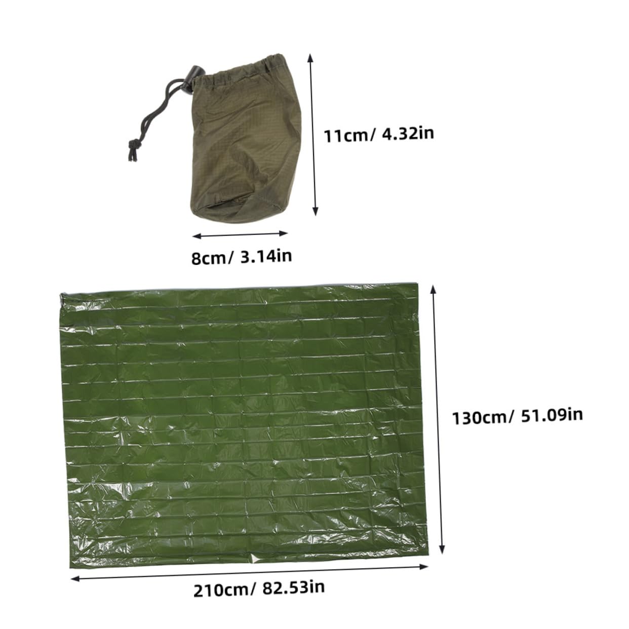 Kisangel 1 Set Camping Emergency Blanket Thermal Survival Blankets for Outdoor Activities Lightweight Compact for Hiking Cycling and Emergency Situations