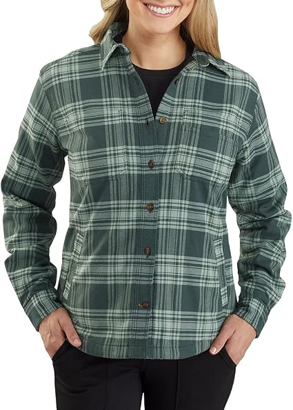 green flannel jacket