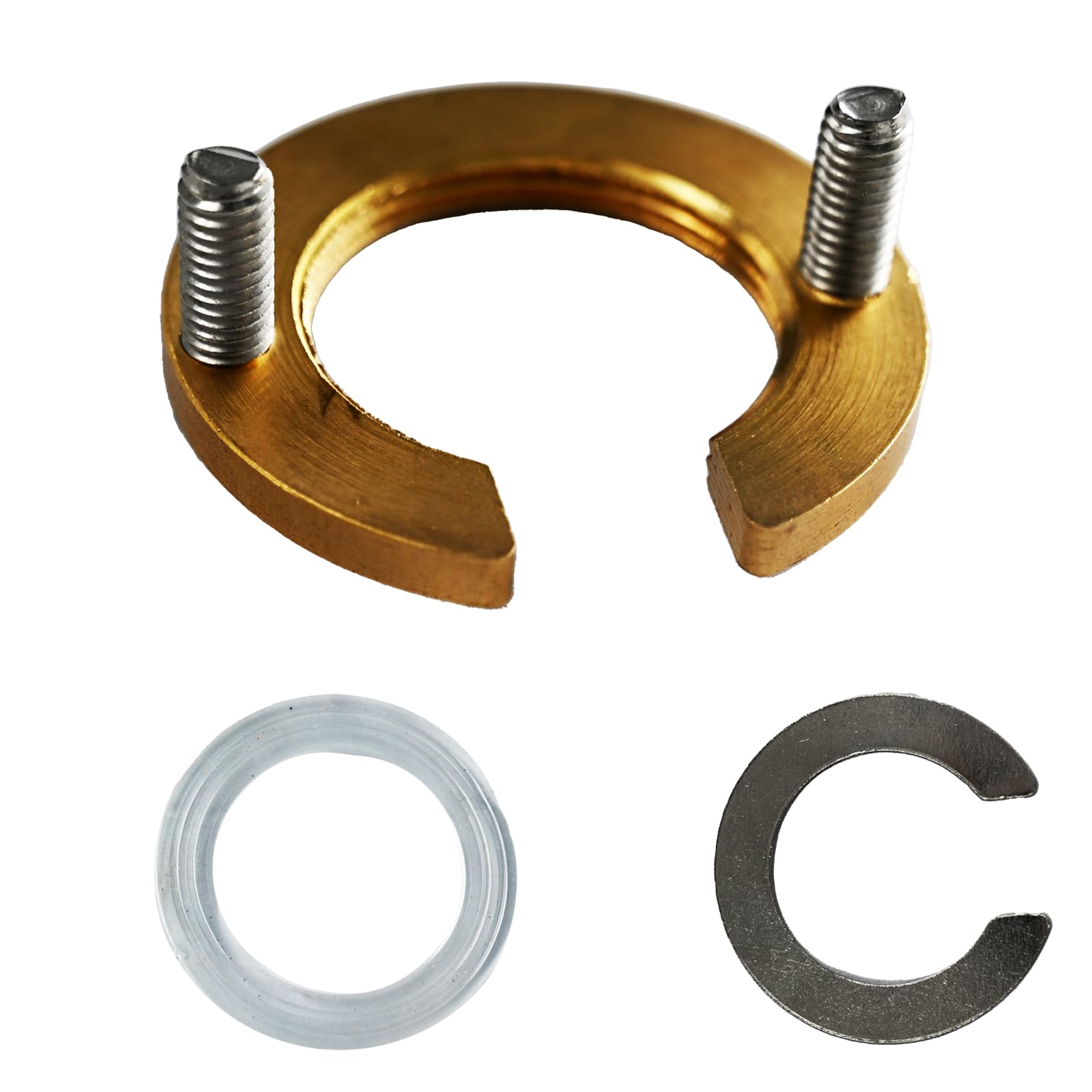 Faucet Retainer Loosening Cap with Fastening Circlip Washer with Antiloosening Nut for Wash Basin Tap Replacement Washer Hot Cold Water,Faucet Fixing Tool for Kitchen and Bathroom