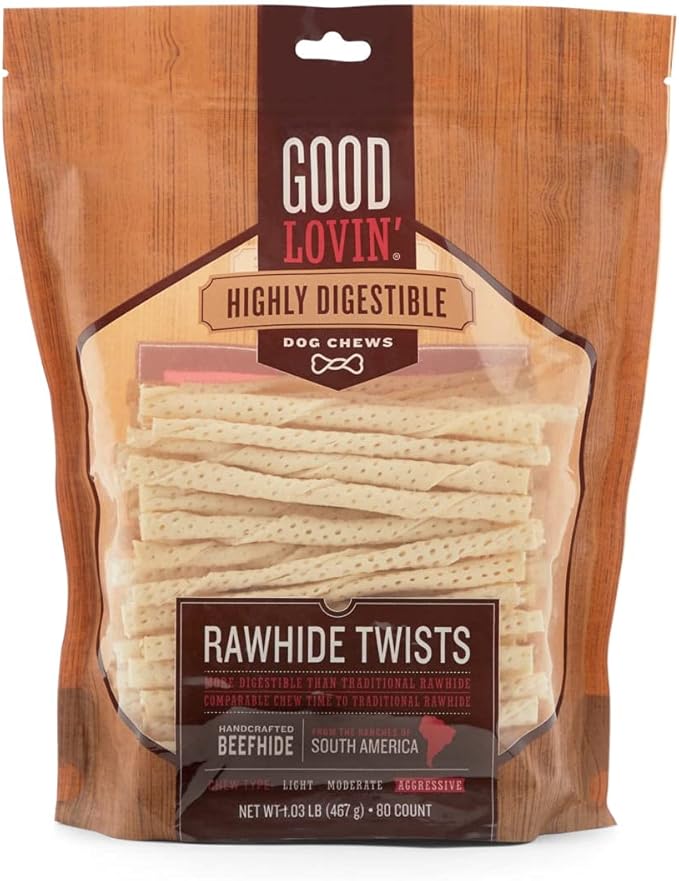 Petco Brand Good Lovin' Highly Digestible Rawhide Twists