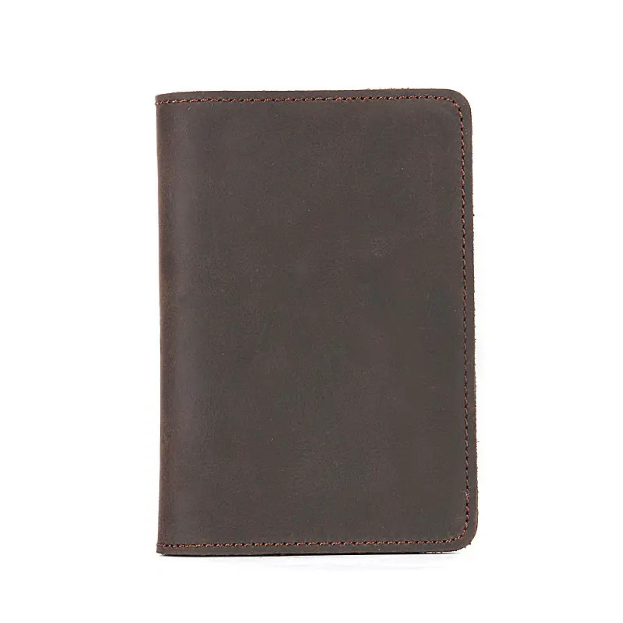 Protège-passeport marron compact pour éviter de perdre vos cartes