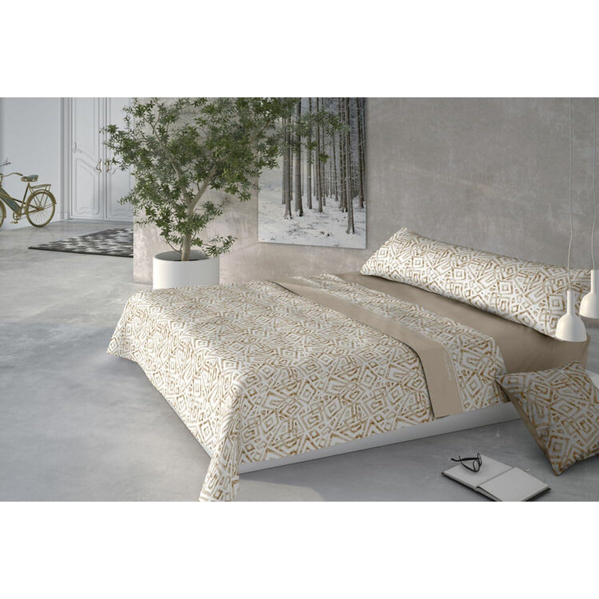 Pierre Cardin Bedding Set CORALINA MARMOL Beige Bed 150 cm