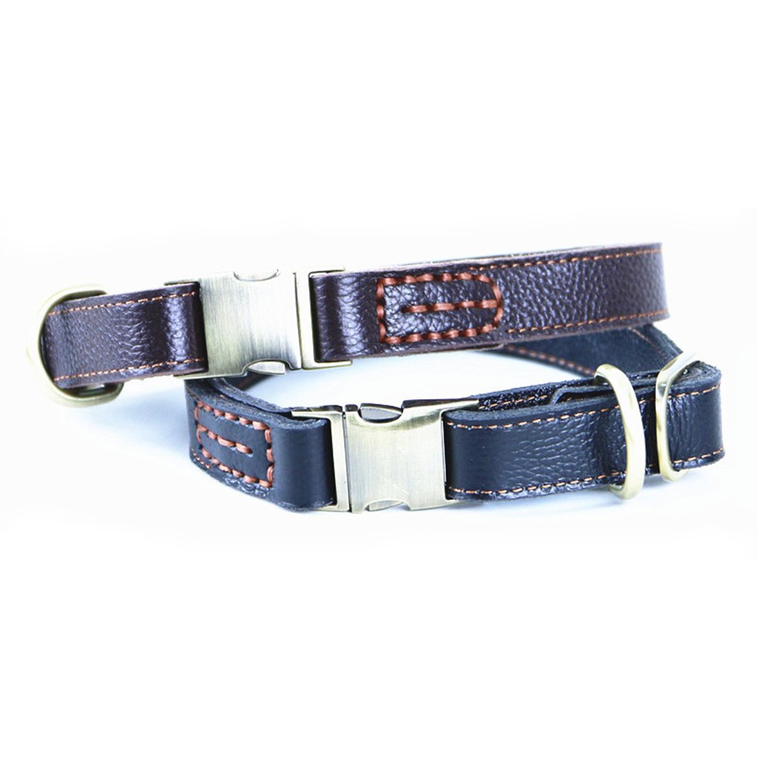 Collare Robusto Cani Collare Per Cani In Pelle Con Borchie A Spillo Collare Chiodato Regolabile H 422104 - Foto 5