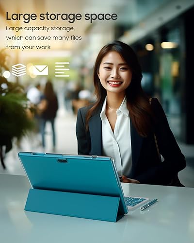 Miniatura 2 de Tableta 2 en 1 Android 12 Tablets con teclado 10 pulgadas Tabletas, incluye ratón Stylus Case Película templada, 6000mAh Tablet 4GB+32GB ROM 1TB