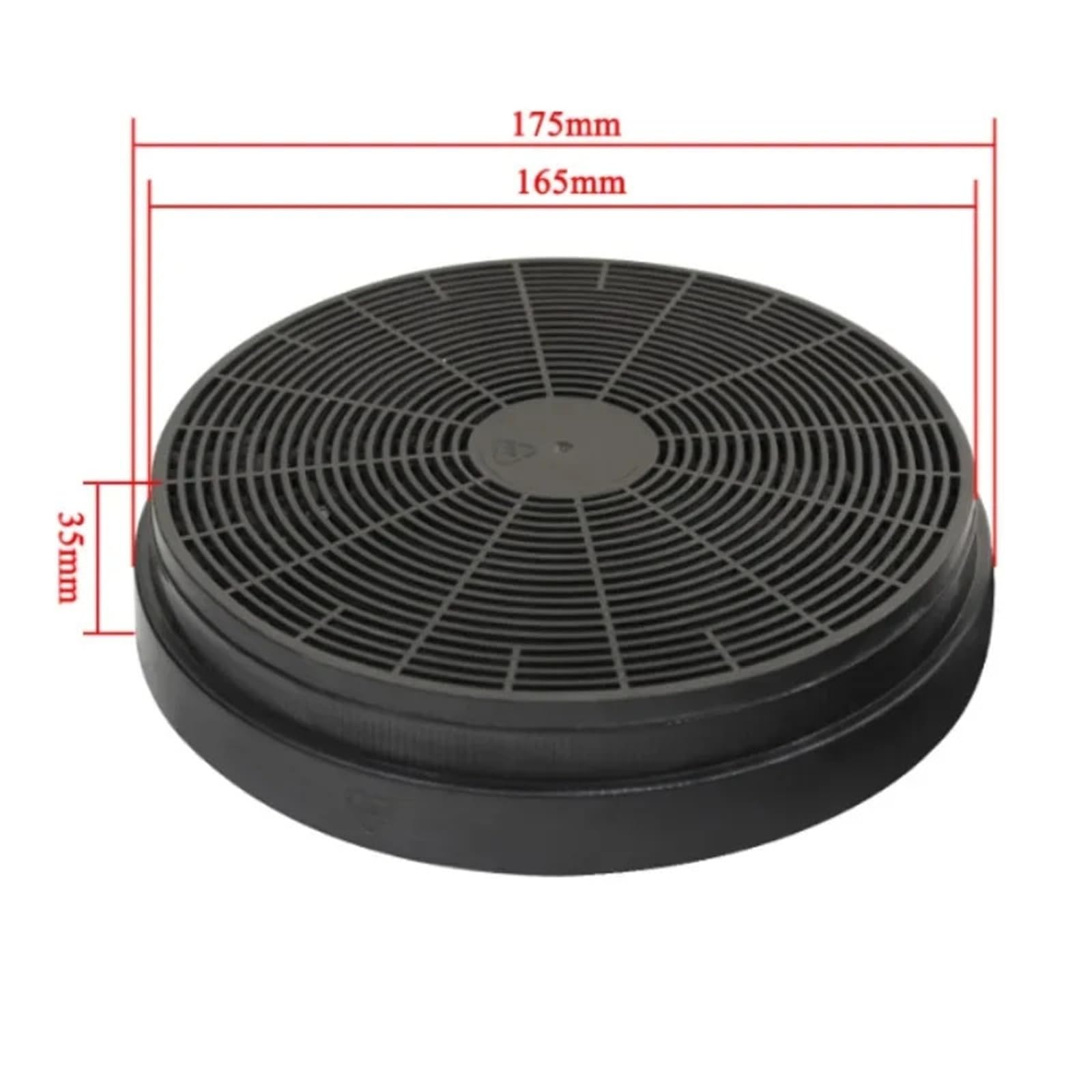 Compatible con filtro de malla de carbón activado de 175x35mm, accesorio de aire de cocina for el hogar, campana extractora