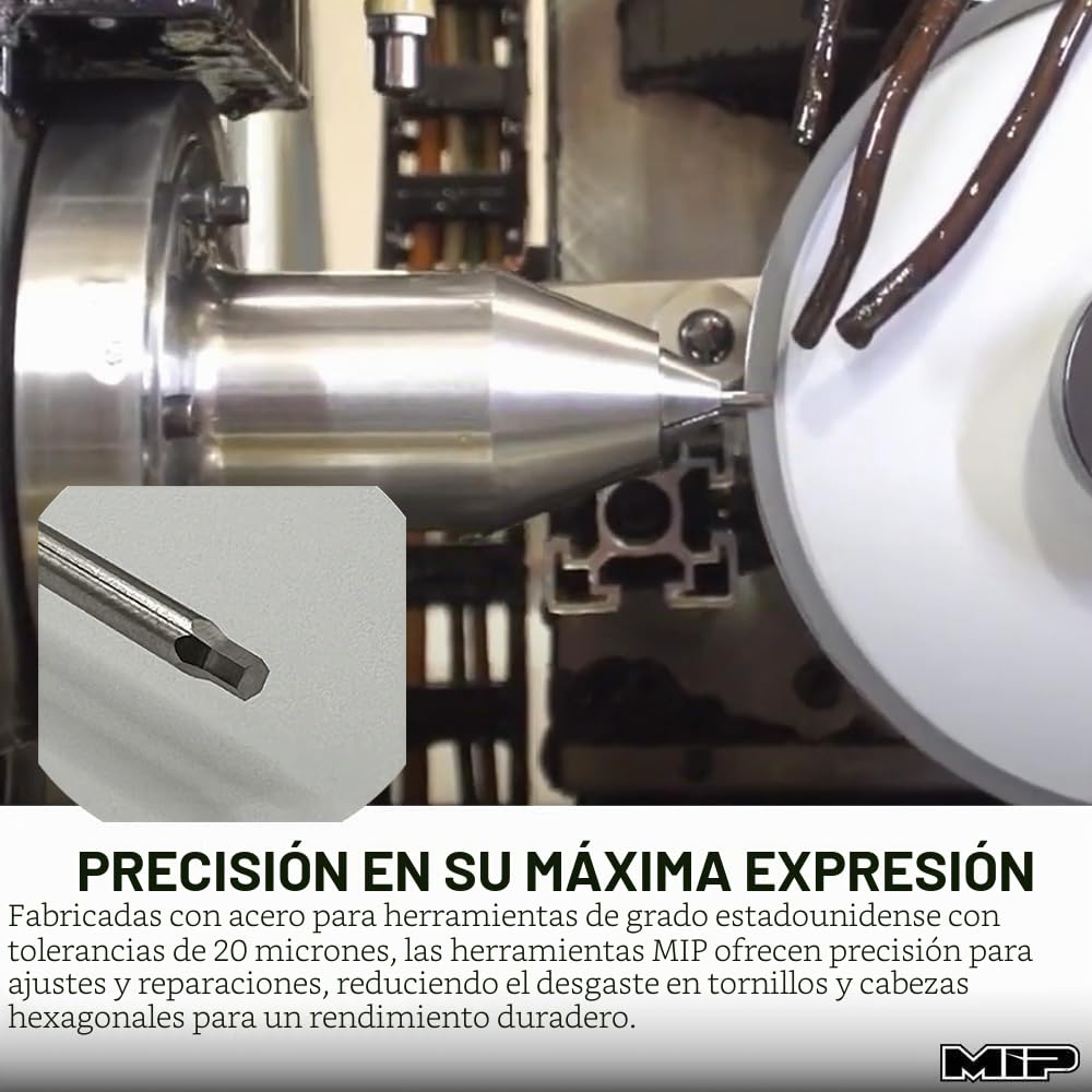 MIP 9602 - 3 destornilladores hexagonales para RC (1,5, 2,0 y 2,5 mm), llaves Allen hexagonales de precisión para coches RC, drones, barcos y helicópteros, reparación RC, fabricados en EE. UU.