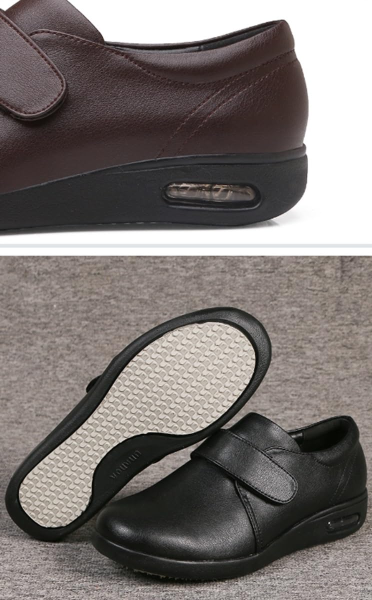 Scarpe Diabetici Uomo Pantofole Per Anziani Scarpa Ortopedica Calzatura Sanitaria Stretch Riabilitazione Postoperatoria Scarpe Per Viaggi, Interni Ed Esterni Scarpe Salutari
