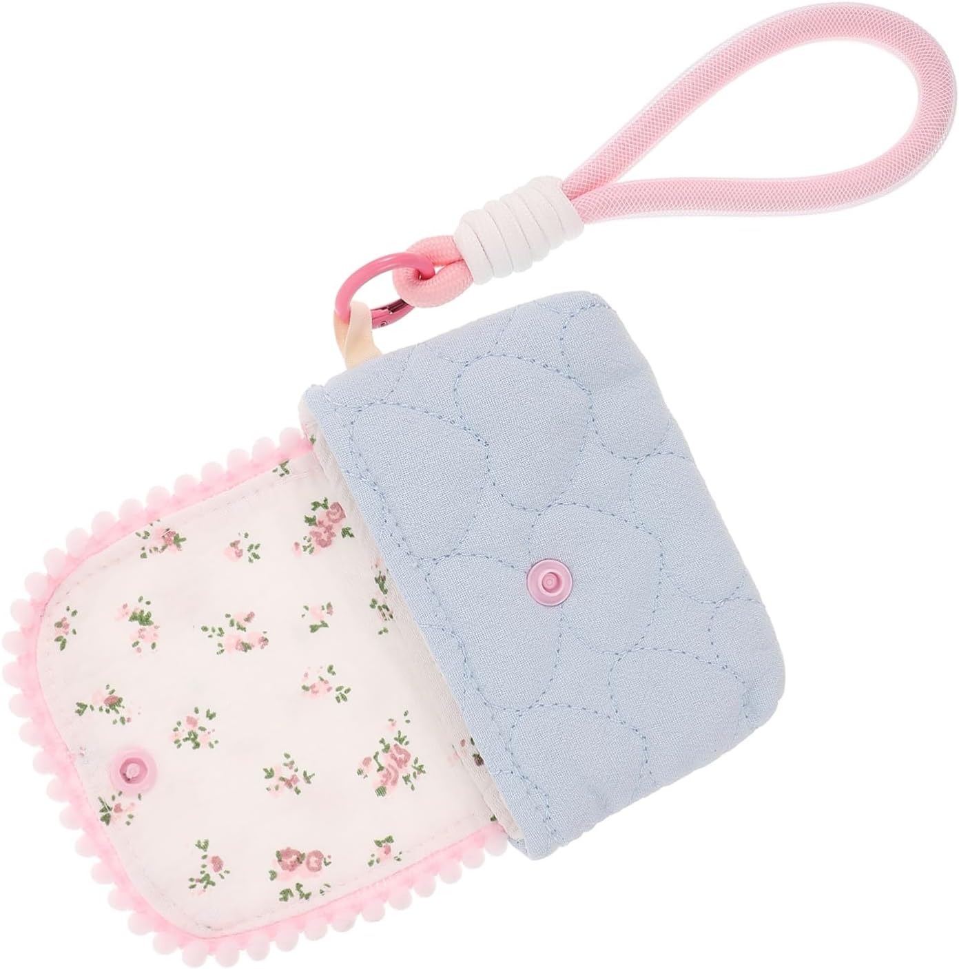 Homoyoyo Portable Camera Storage Bag Small Cotton Floral Case for Travel