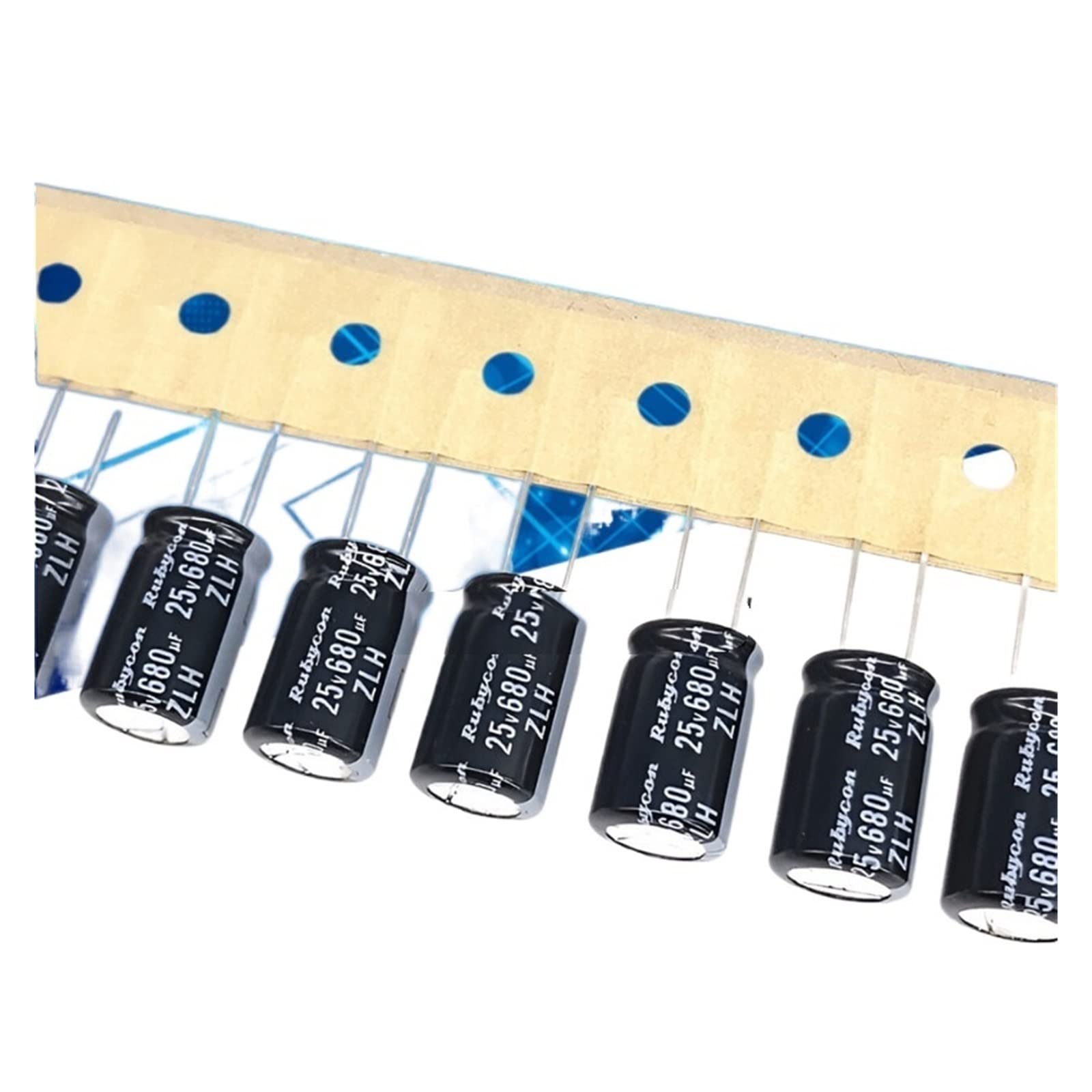 Condensateur 25v680uf 10x16 à haute fréquence pour espaces restreints