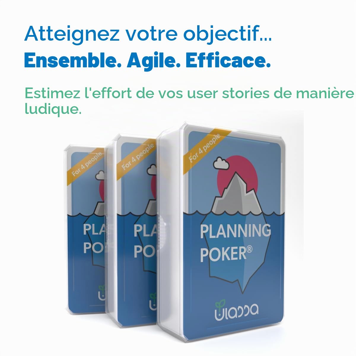 Jeu de Carte de Agile Planning Poker Cards pour 12 Personnes (3 Jeux) - Jeu de Cartes Scrum Poker pour Une estimation Efficace des Efforts en équipe - Version Ulassa