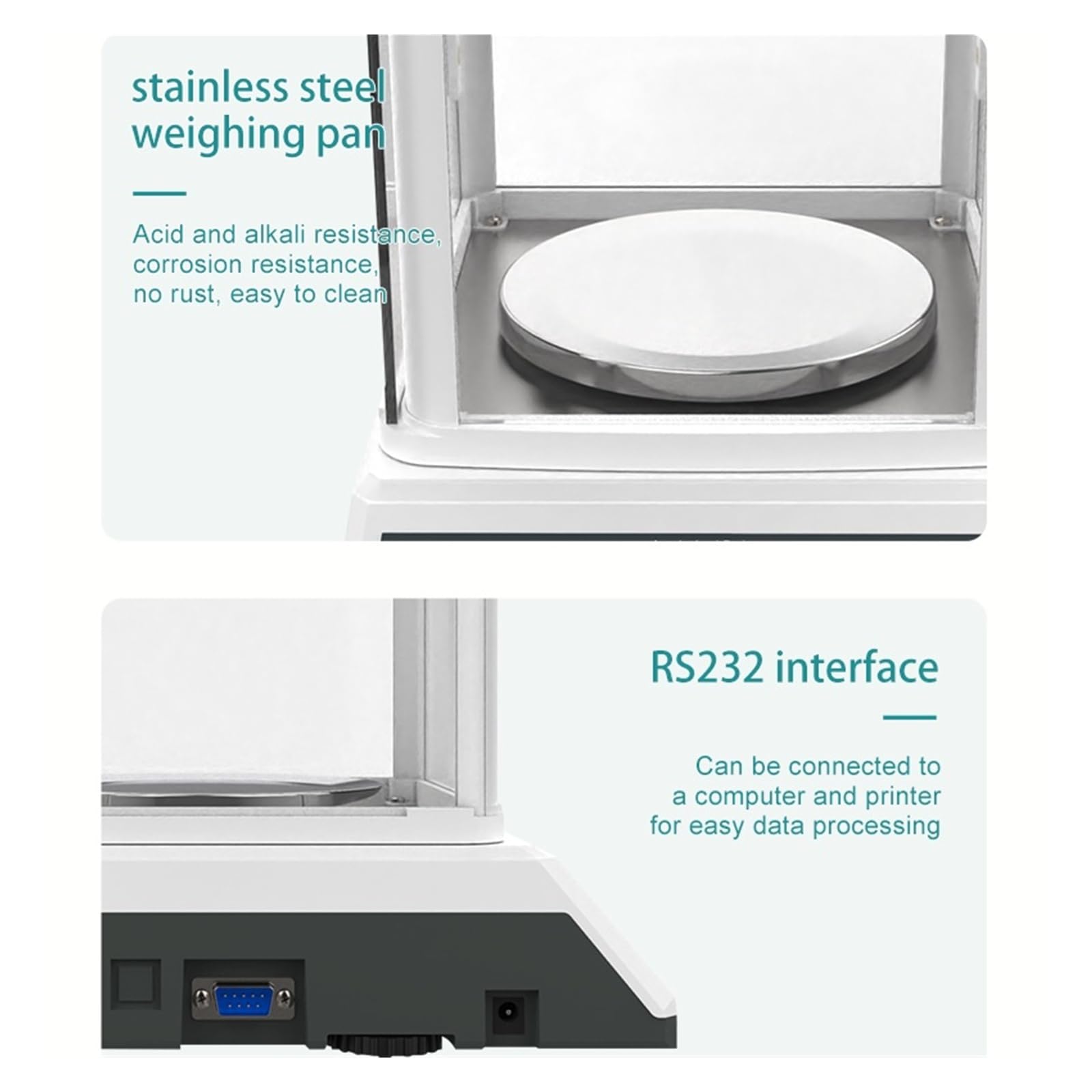 El laboratorio de la balanza analítica de Digitaces escala la microbalanza con la resolución dual de la gama 0.001g de la exhibición Respuesta Rápida(FA2003S (200g 1mg))