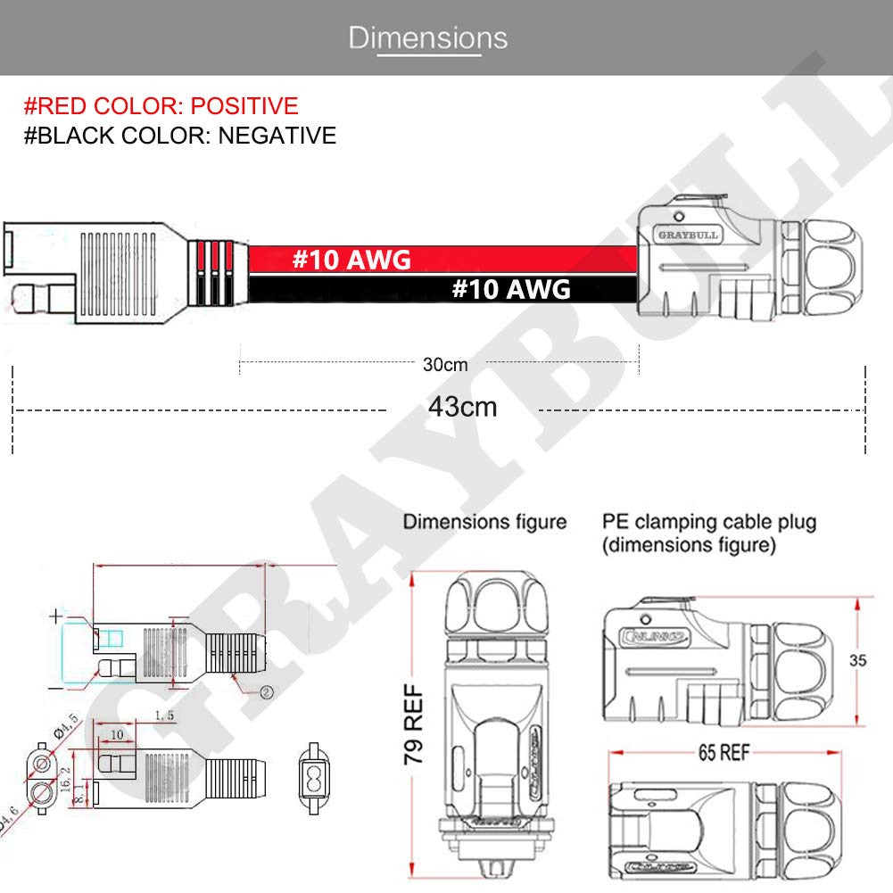 SAE 10 AWG przemysłowe złącze okrągłe 2-pinowe złącze wtykowe do walizki z panelem słonecznym, pasuje do furrion, Forrest River RV Solar Ports, Grand Design RV Industria