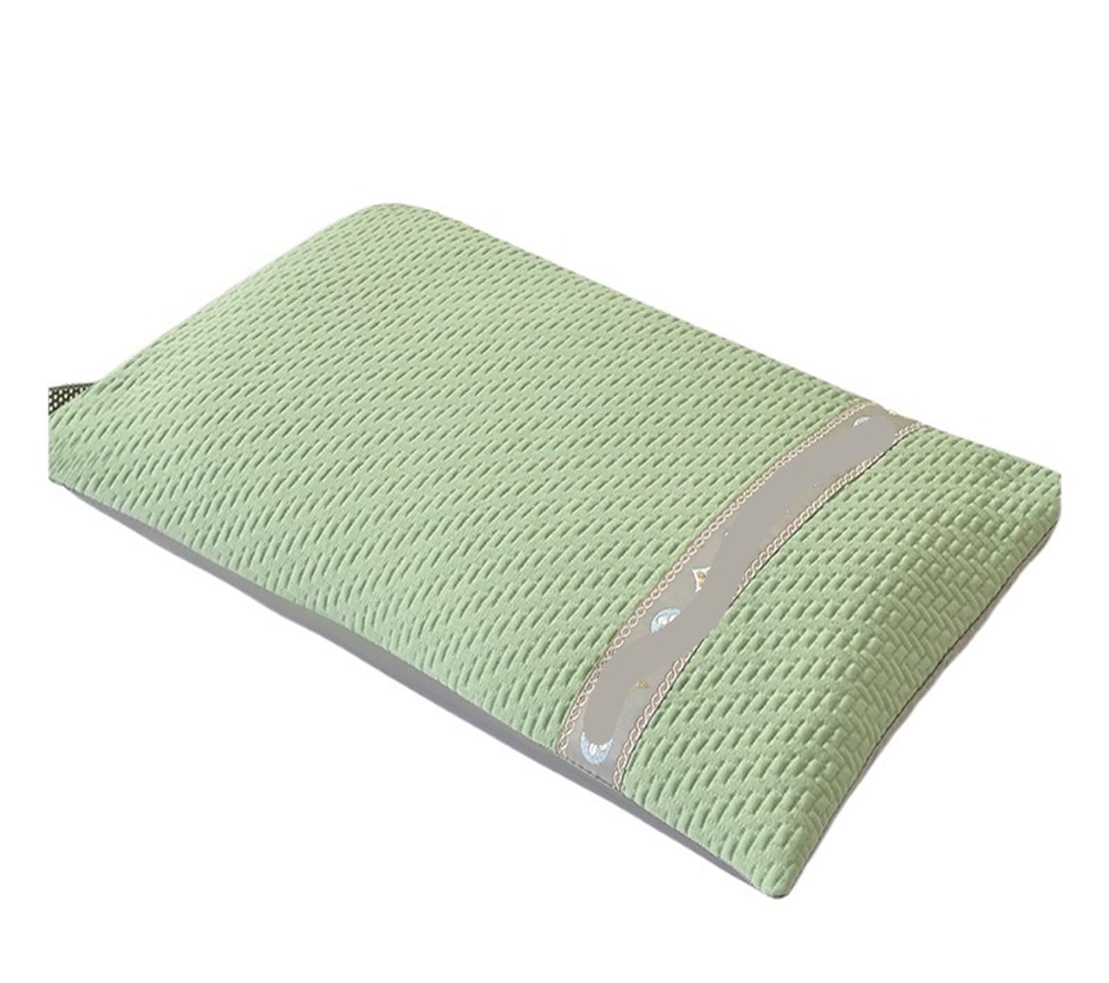 PJFCEWFDGX 35x55cm Buckwheat Pillow Cooling Firm Hulls Filling Bolster For Cool Sleep Support(Black)