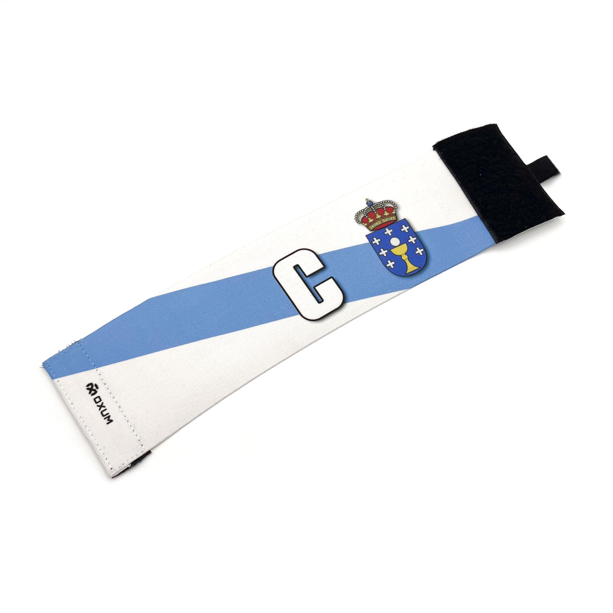OXUM Sport Captain's Armband for Children and Adults - Football Armband with the Flag of Galicia - Elastic and Adjustable Armband Size S