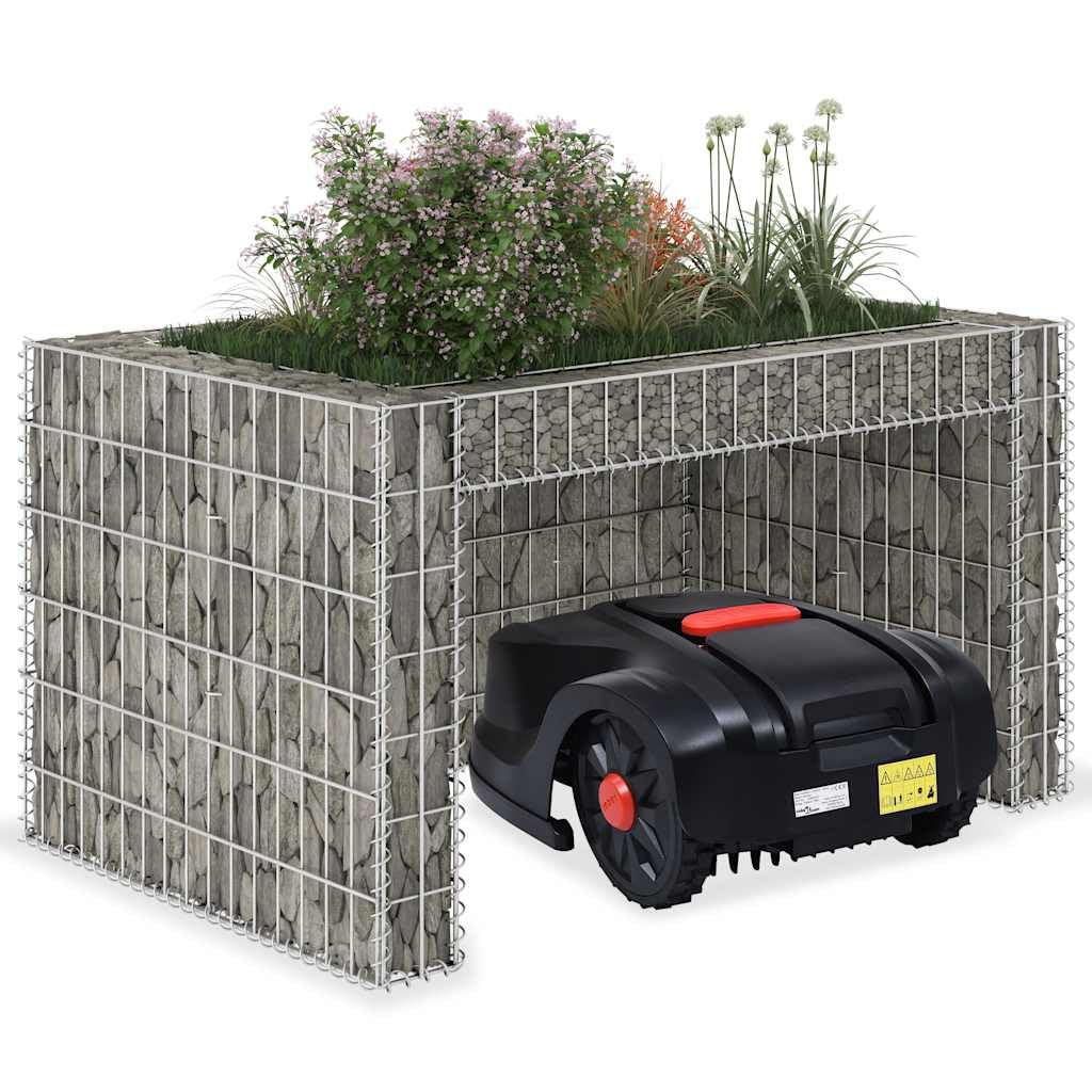 Generisch Rasenmäher-Garage mit Hochbeet 110x80x60 cm Stahldraht, Zubehör für Gartenmaschinen,Schutz, Rasenmäherabdeckungen-145655