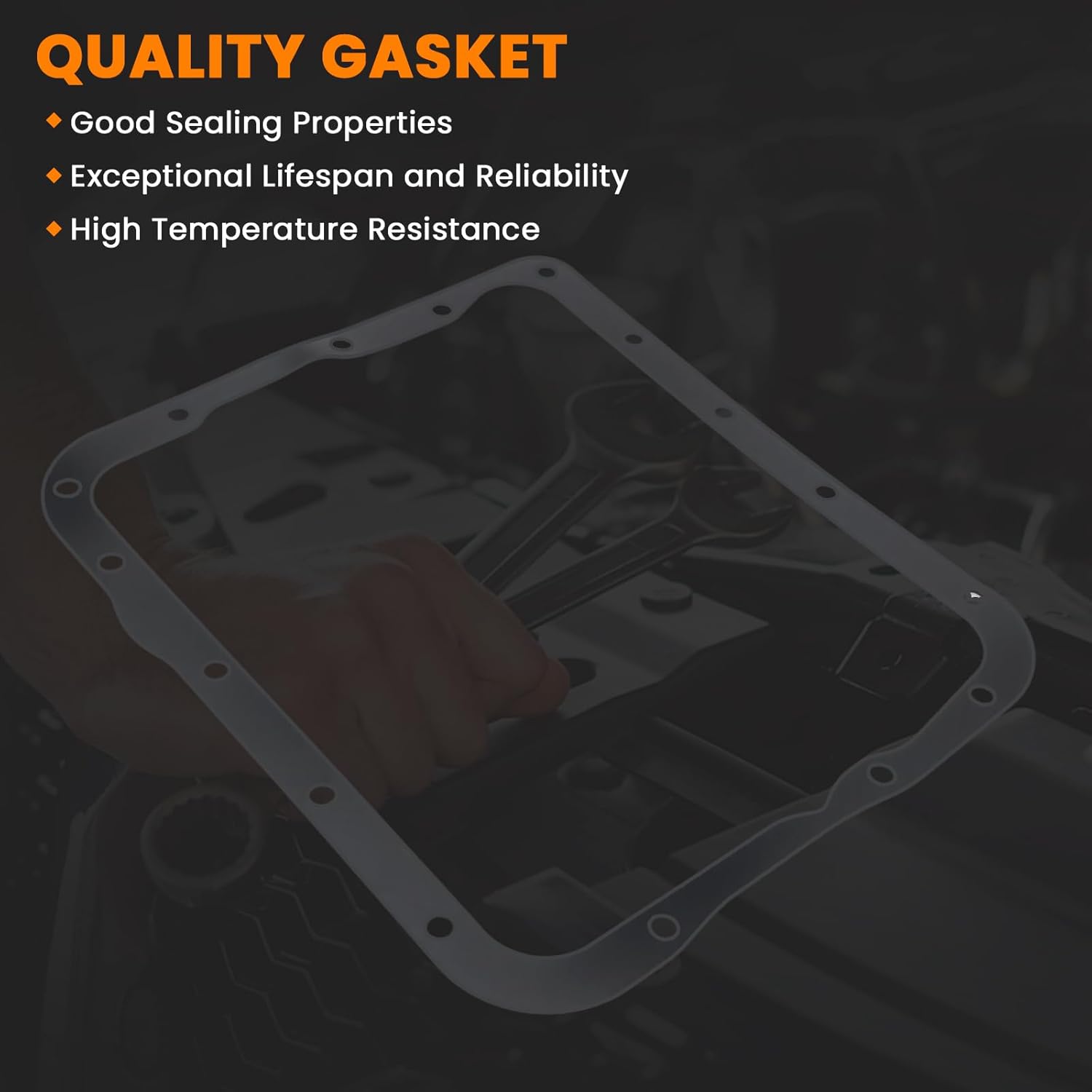 Transmission Oil Pan with Drain Plug Gasket & Bolts Compatible with GM 700R4 4L60 4L60E, Pan Depth 2-5/8" Replaces SP8594BK