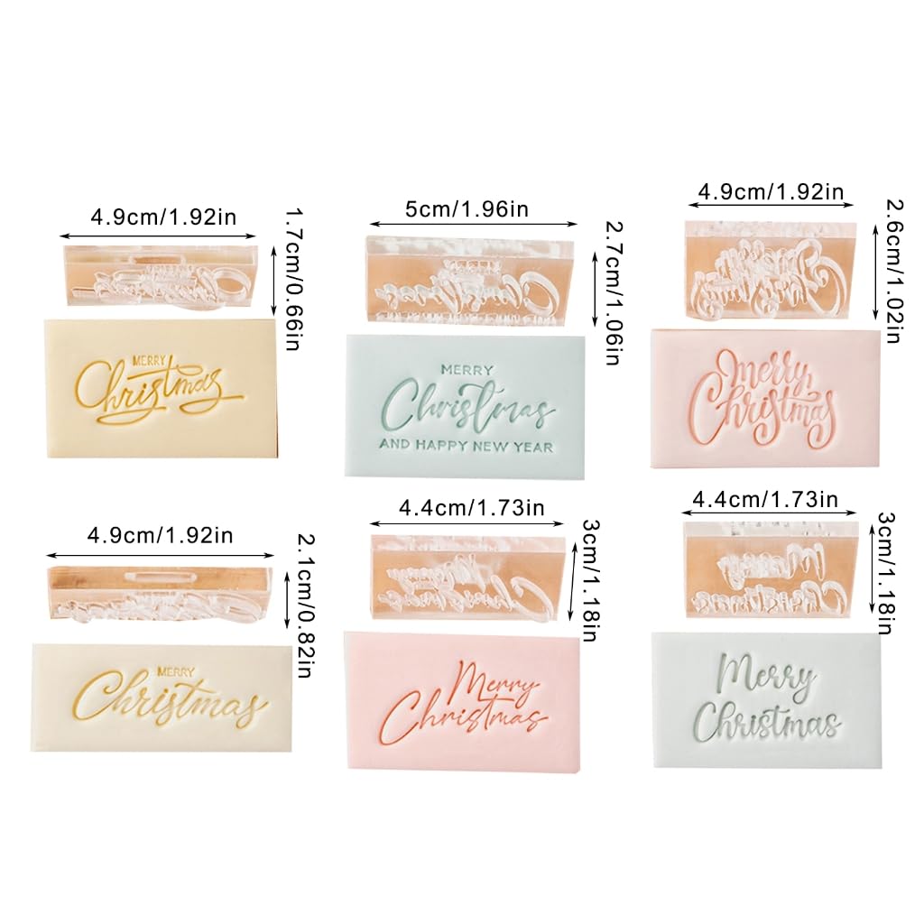 Stampo Biscotti Natale Con Scritta Buon Natale - Acrilico Alimentare Per Dolci Festivi - Foto 4