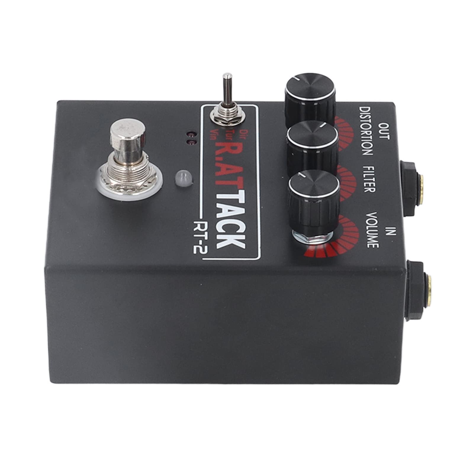 Pedał Efektów Gitarowych, Stop Aluminium, 3 Tony Biegów do Gitary Elektrycznej i Basu, Lekki pedał Mini Distortion dla Muzyków