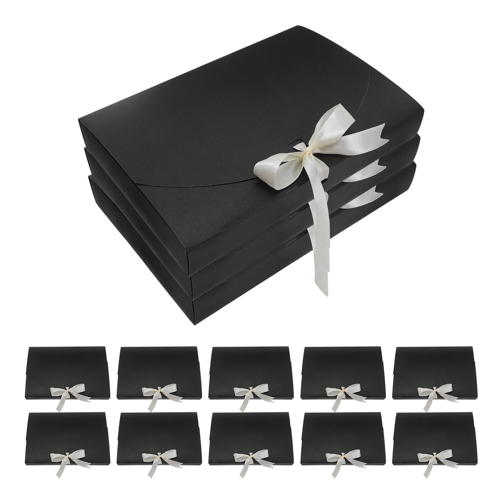 WEKAMOS 20 Stück Teiliges Geschenkbox Schwarzem Perlmuttpapier Vielseitige Verpackung für Schals Shirts Dessous und Handtücher Elegante Weihnachts Geburtstagsgeschenkverpackung