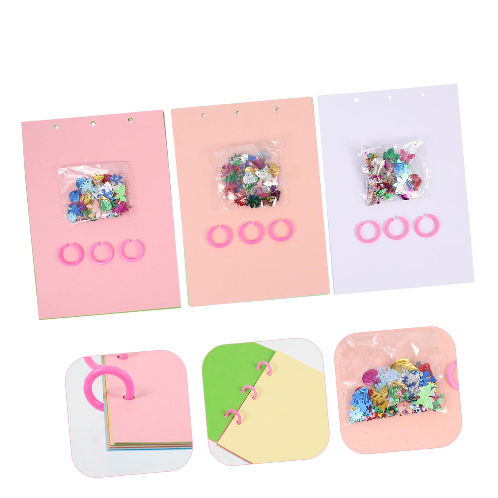 DIYEAH 6 Set Kit Materiali per Creare Libri da Dipingere Fai da Te per Carta Spessa e Colorata per Album Dipinti Mano Libri Mandala e Quaderni Artigianali