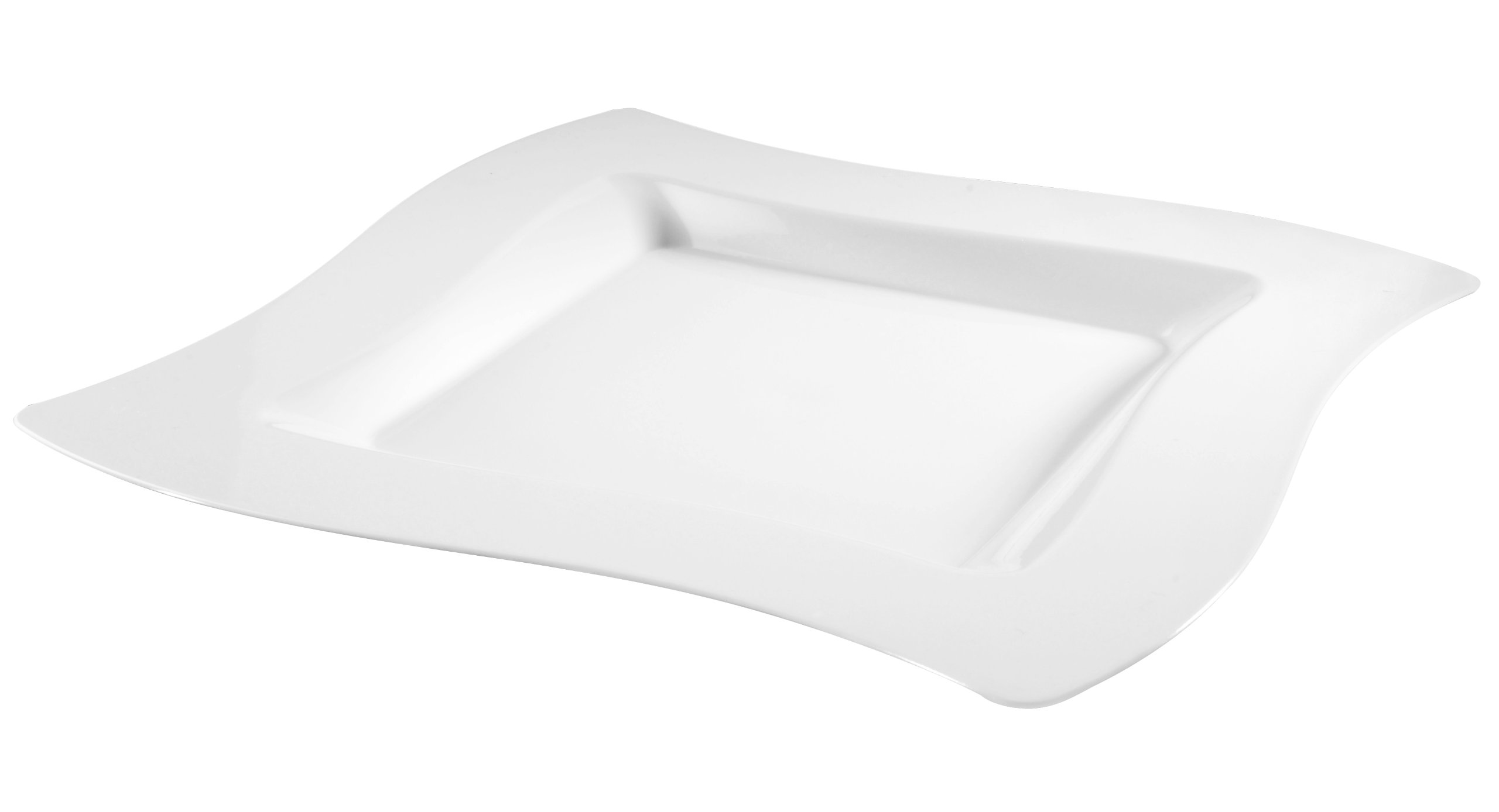 Fineline Settings Wavetrends- White Square-Wave China-Like 8