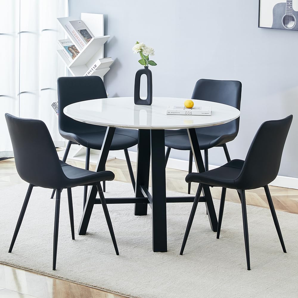 Monaco Black Dining Table Fantastic Furniture Round Table And