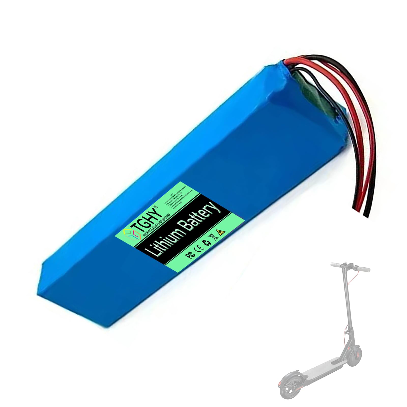 TGHY Skateboards Battery 36 Volt Electric Scooter Power Lithium Battery 36V 6.6Ah 7.8Ah 9Ah Rechargeable Lithium Batteries,36V 7.8Ah XT30+JST 1