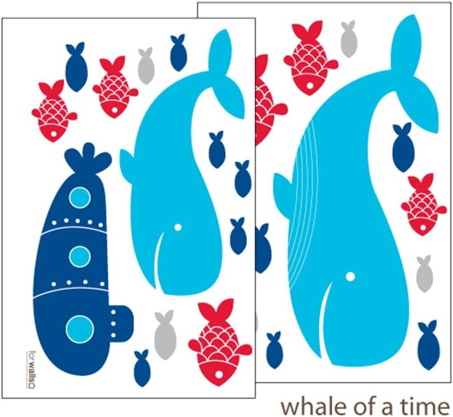 Forwalls Whale of a Time Removable Wall Decal Stickers