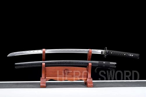 Miniatura 6 de HERO SWORD Sword Ghost of Tsushima - Réplica para cosplay, espada de hoja de acero al manganeso, juego de samurái japonés Katana + Tanto a par de