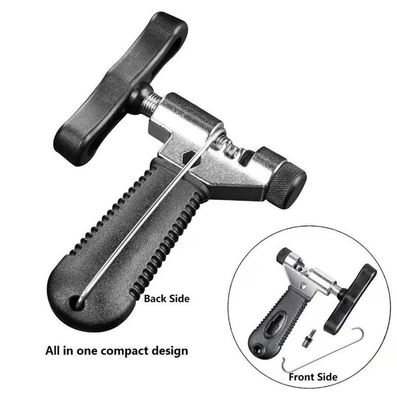 Outil Brise-chaîne Vélo Portable Pour 6 à 10 Vitesses - Coupe Acier, Double Axe
