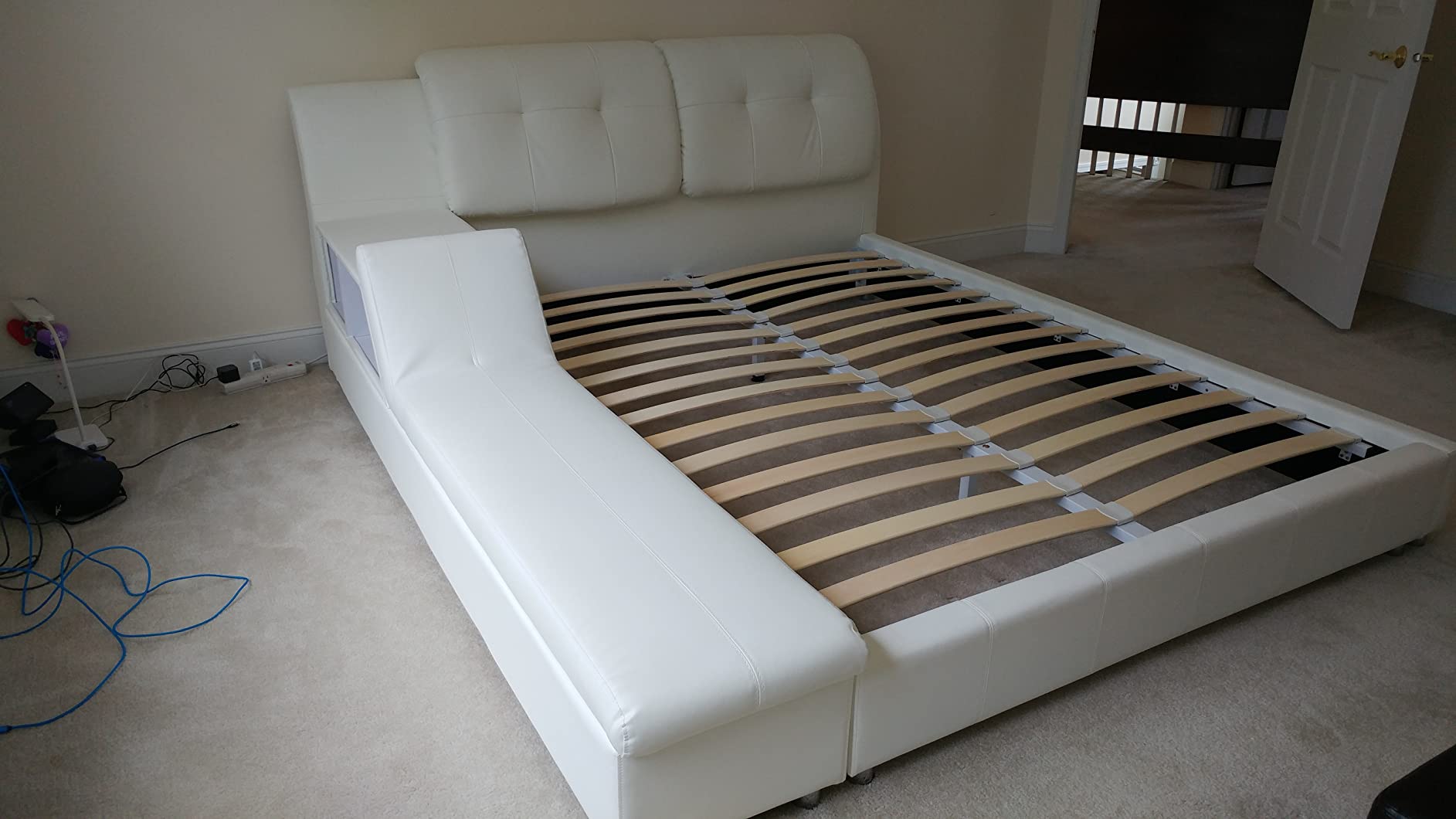 $61/mo - Finance Greatime King Size Platform Bed, Black Color Bed ...